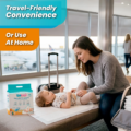 Parent using KidEasy disposable changing pads for baby travel and home diaper changes